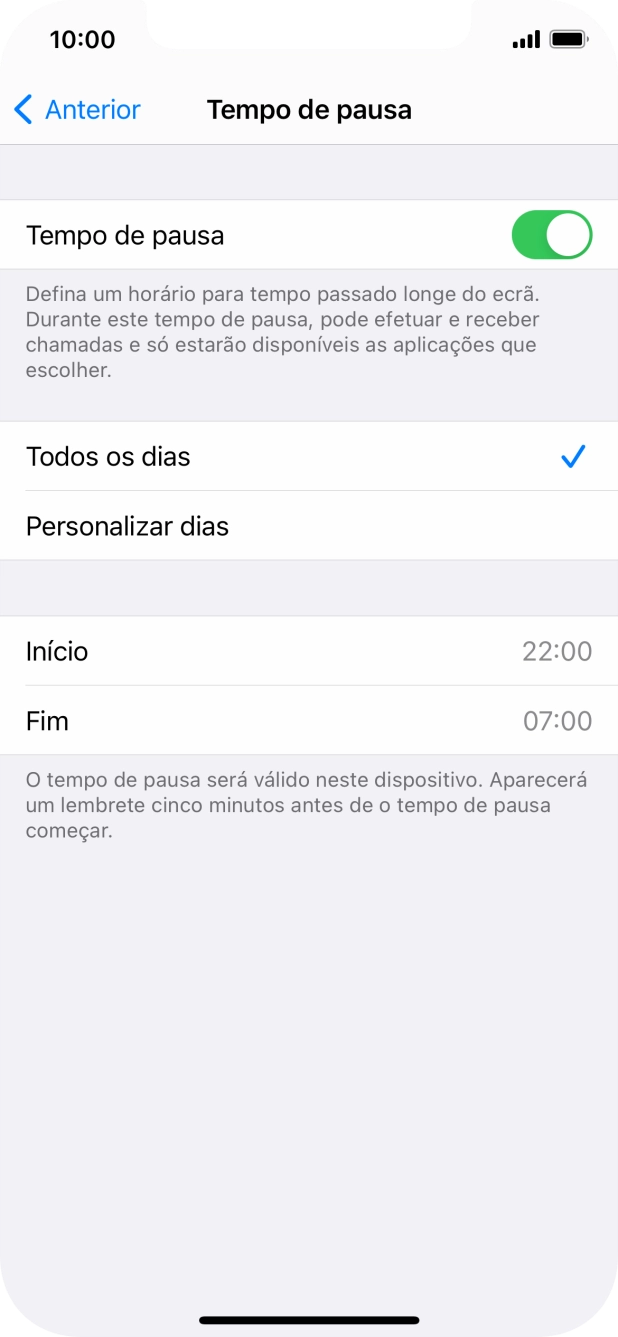 Prima a seta para a esquerda.
