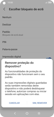Prima SIM, REMOVER.