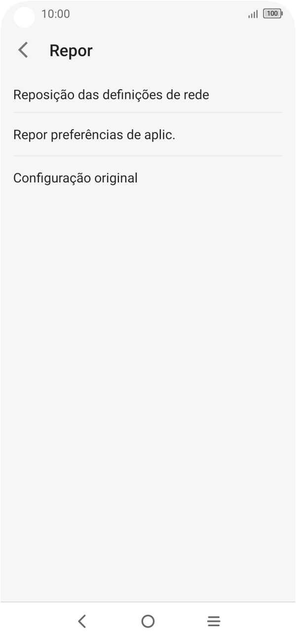 Prima Configuração original.