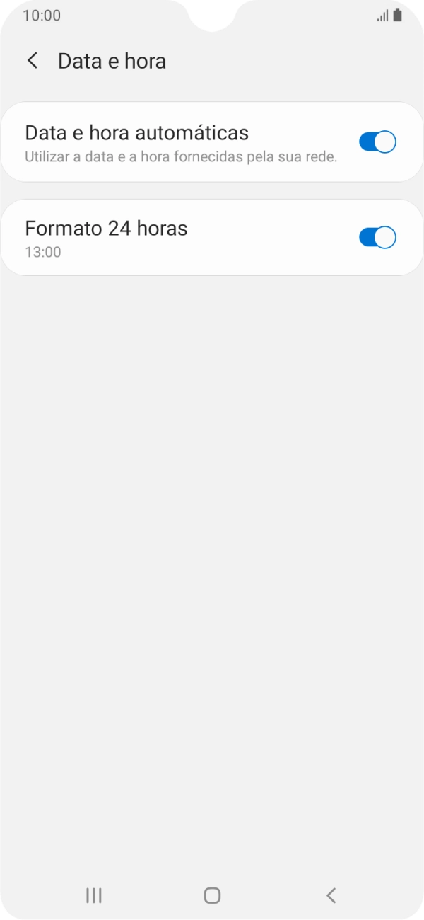 Prima a tecla de início para terminar e voltar ao ecrã inicial.
