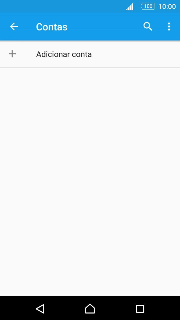 Prima Adicionar conta.