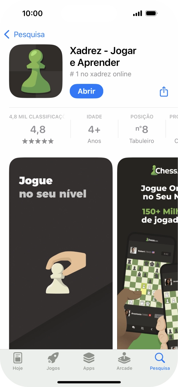 Para voltar ao ecrã inicial, deslize o dedo de baixo para cima a partir da base do ecrã.