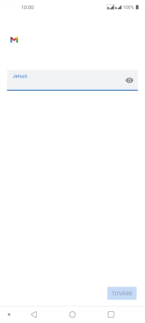 Kattints a „Jelszó” alatti mezőre, és írd be az e-mail-fiókodhoz tartozó jelszót.