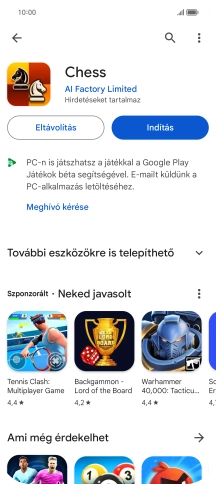 Húzd az ujjad felfelé a kijelző aljáról, hogy visszatérj a kezdőképernyőhöz.
