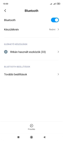 Válaszd a Ritkán használt eszközök lehetőséget.