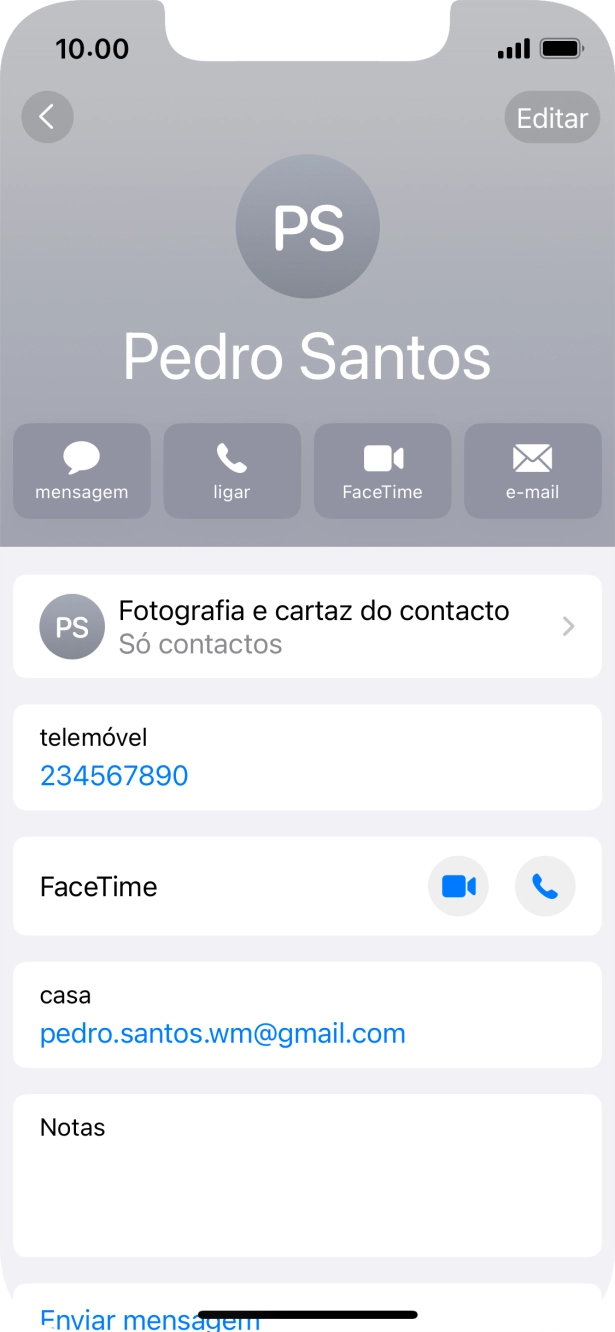 Prima Fotografia e cartaz do contacto.