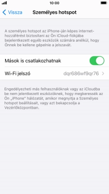 A befejezéshez, és ahhoz, hogy visszatérhess a főképernyőhöz, nyomd meg a főgombot.