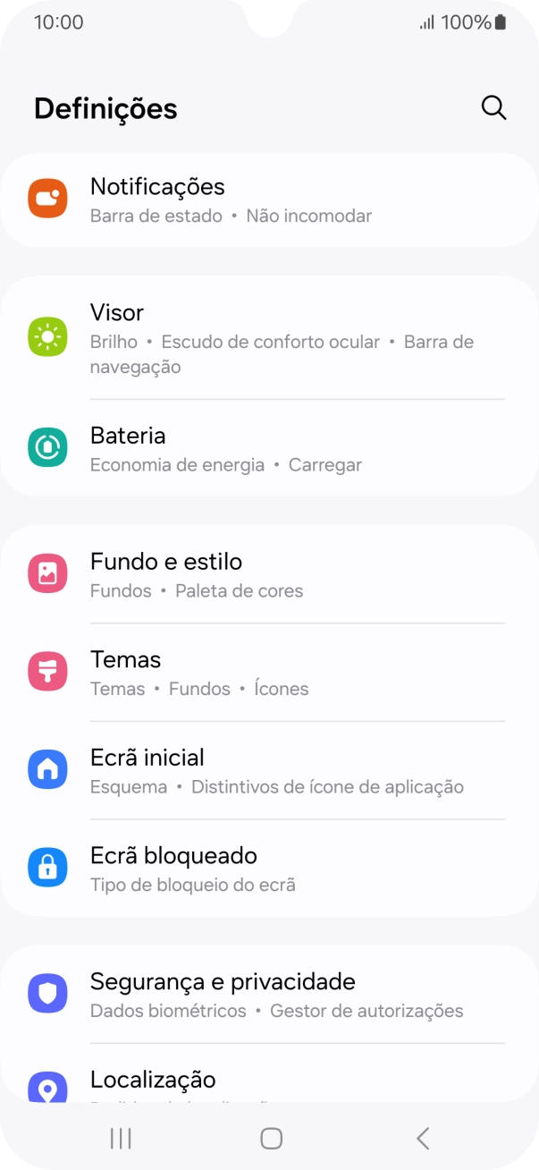 Prima Ecrã bloqueado.