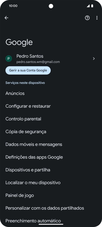 Prima Localizar o meu dispositivo.
