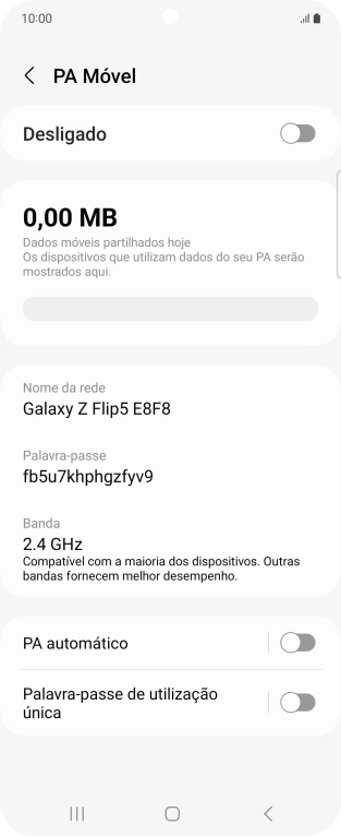 Prima Nome da rede.