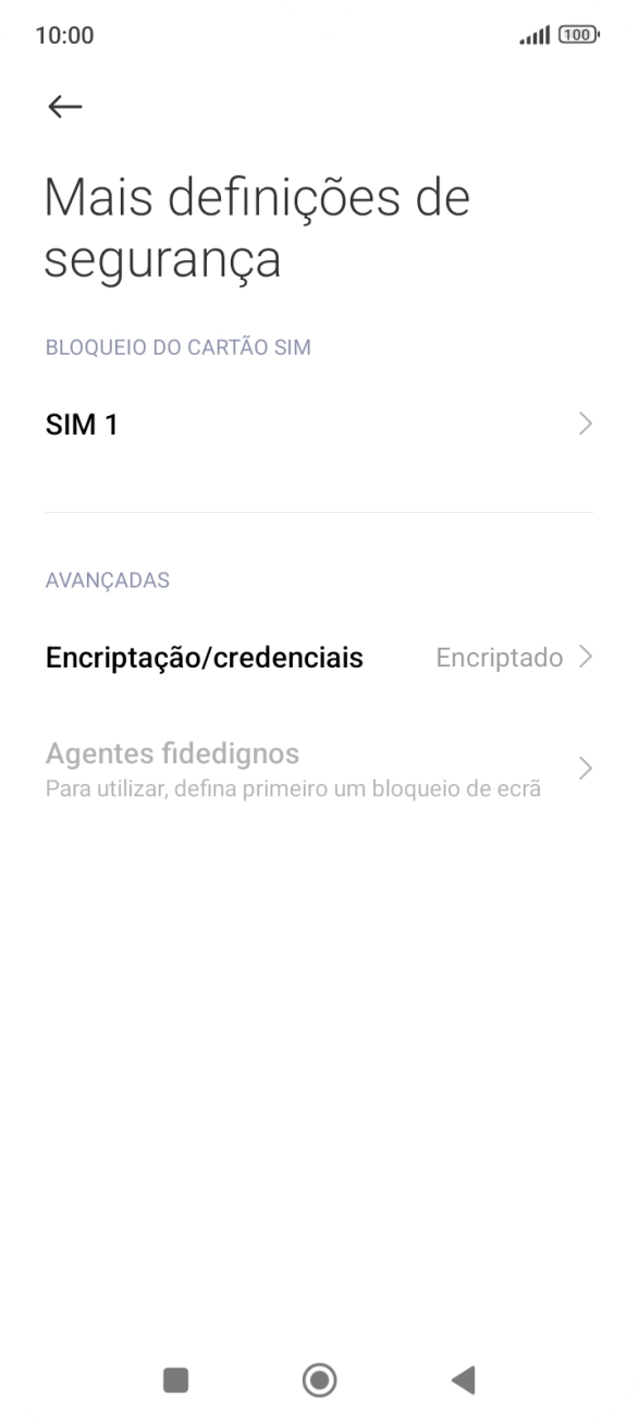 Prima o nome do cartão SIM.