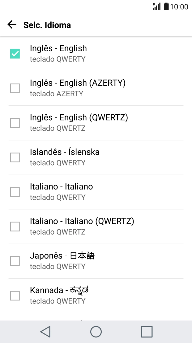 Prima a tecla de retrocesso.