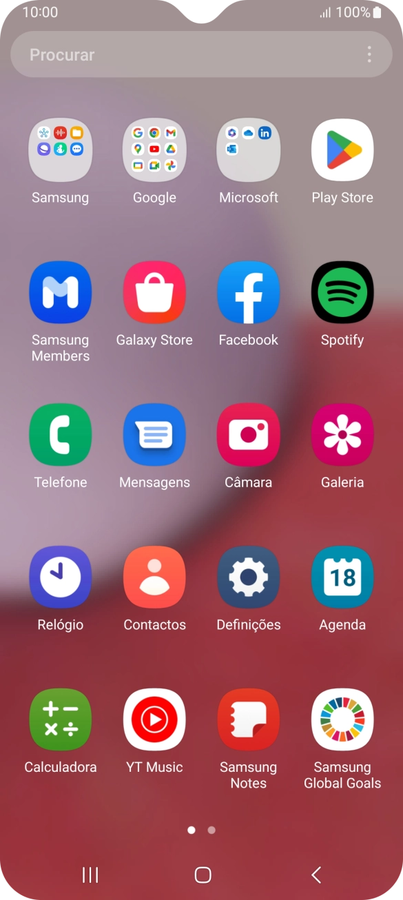 Prima Galeria e vá até à pasta pretendida.