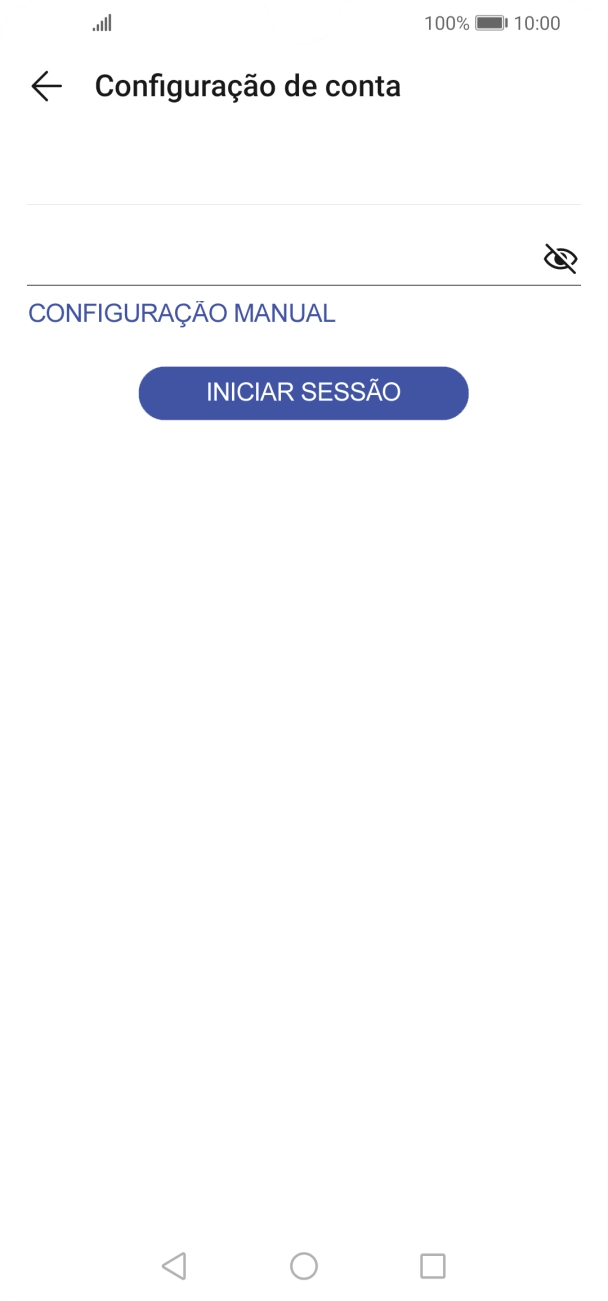 Prima INICIAR SESSÃO.