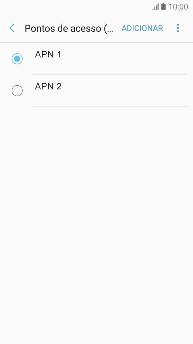 Prima o campo junto à ligação de dados para a ativar.
