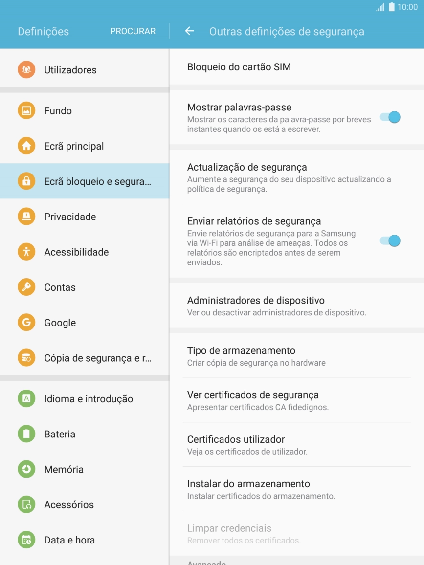 Prima Bloqueio do cartão SIM.