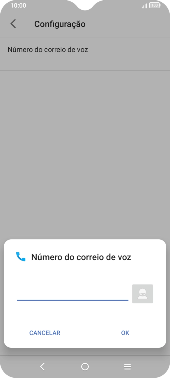 Introduza 123 e prima OK.