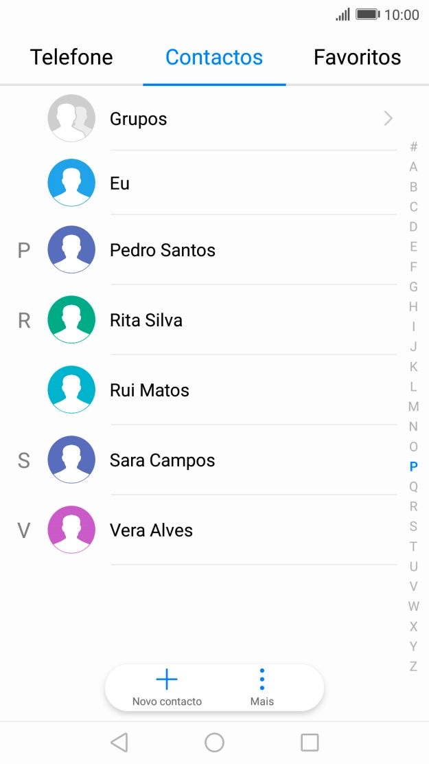 Prima Novo contacto.