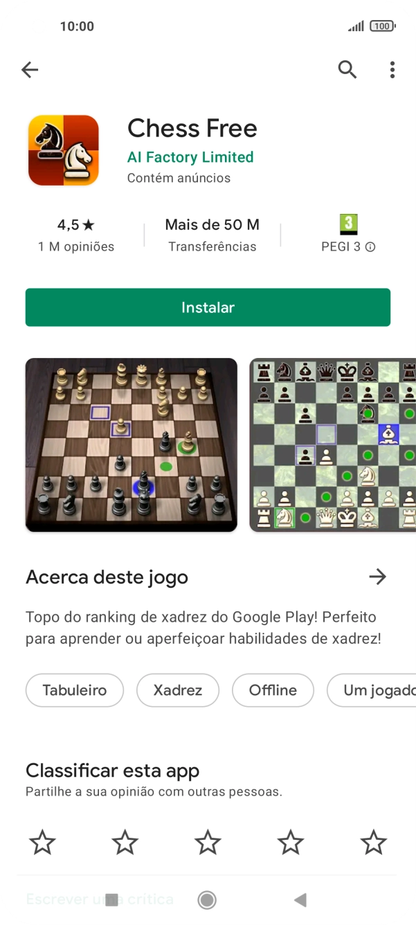 Prima Instalar e siga as indicações no ecrã para instalar a app.