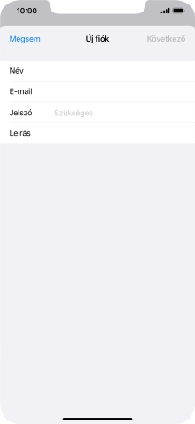 Kattints a Jelszó mezőre, és írd be az e-mail-fiókodhoz tartozó jelszót.