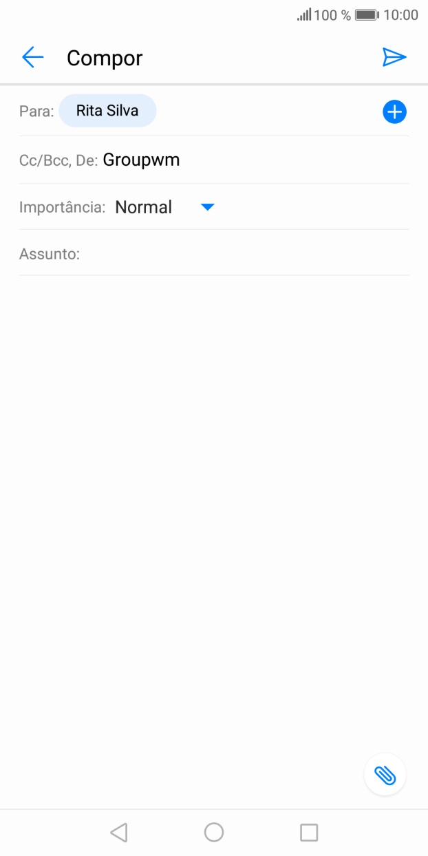Prima Assunto: e introduza o assunto pretendido.