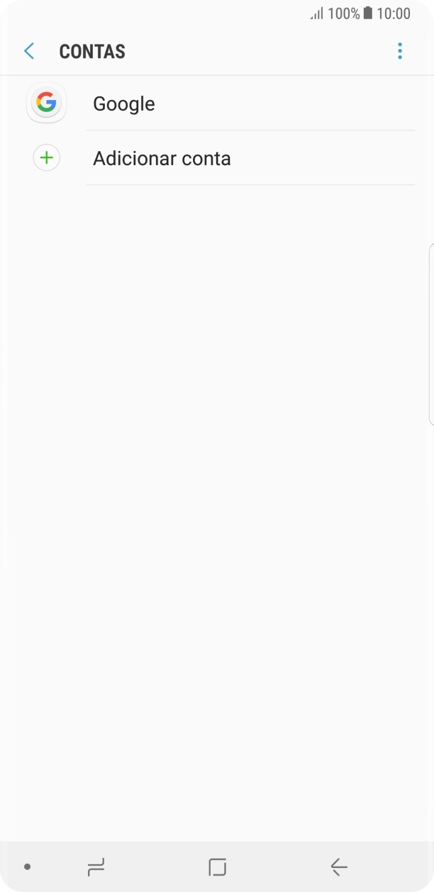 Prima Adicionar conta.
