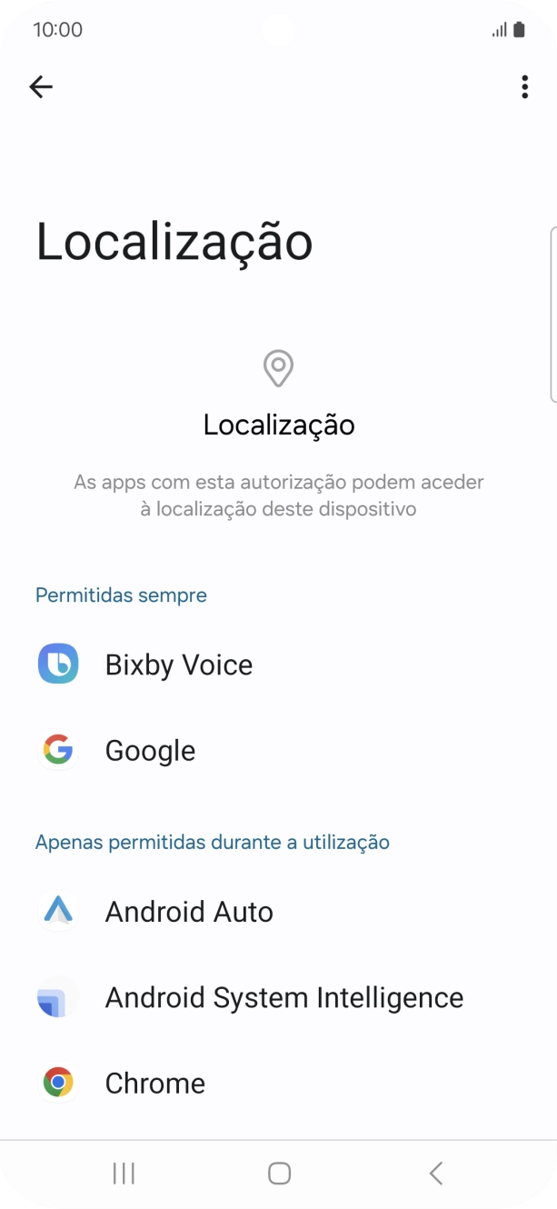 Prima a app pretendida.