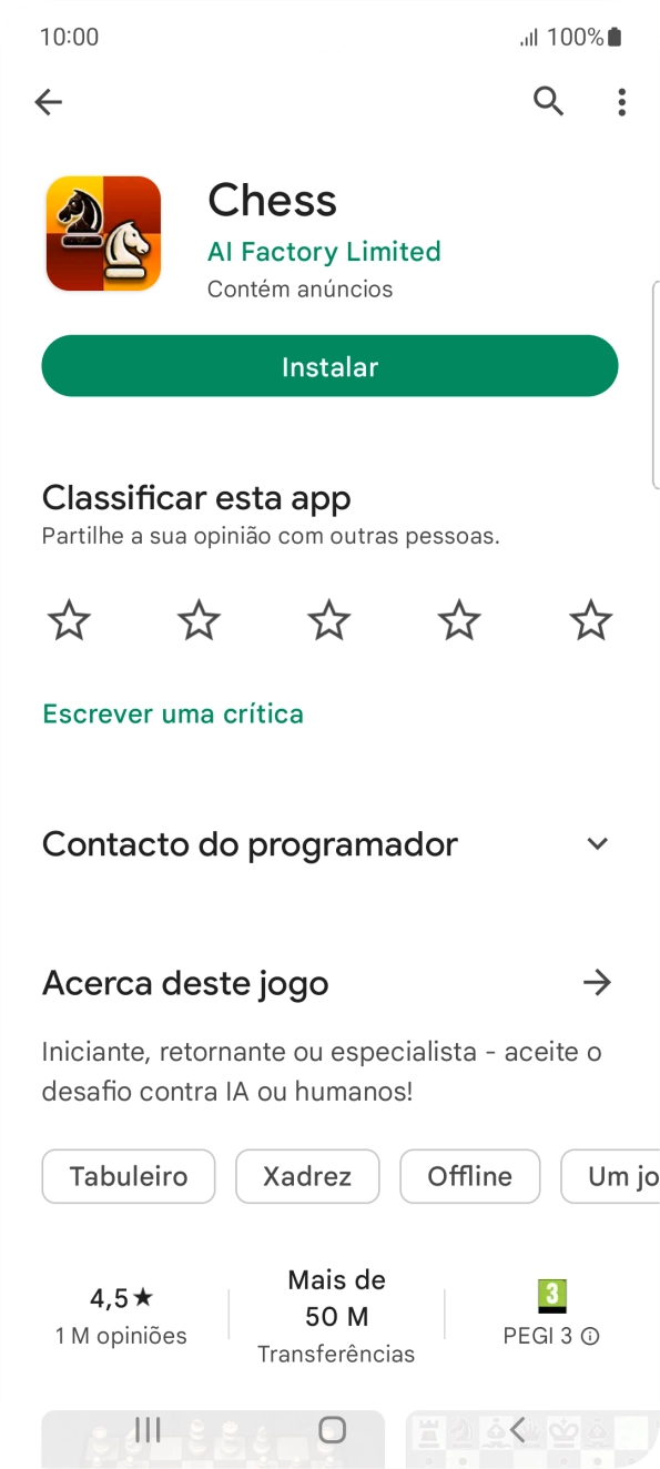 Prima a tecla de início para terminar e voltar ao ecrã inicial.