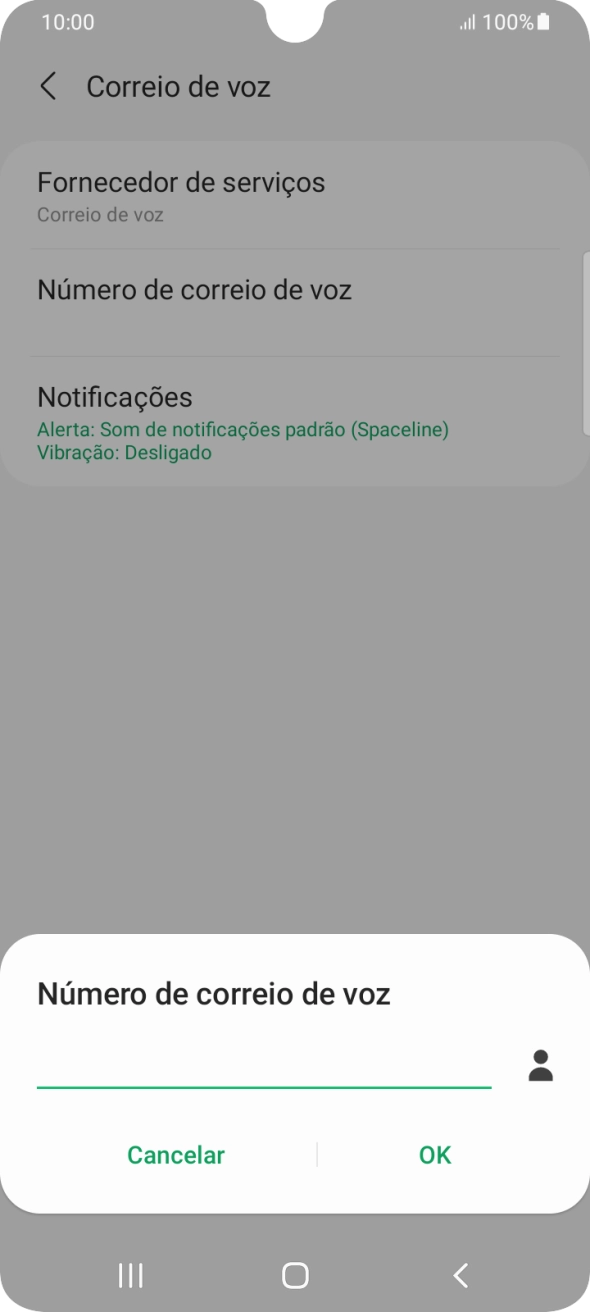 Introduza 123 e prima OK.