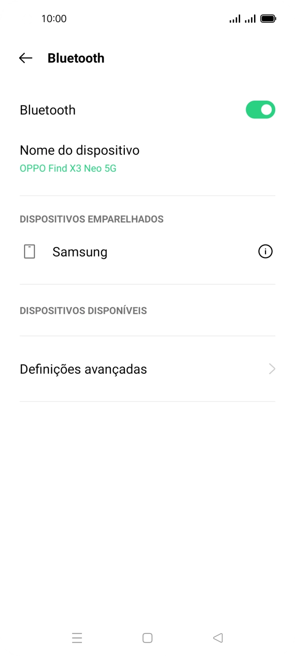 Prima a tecla de início para terminar e voltar ao ecrã inicial.