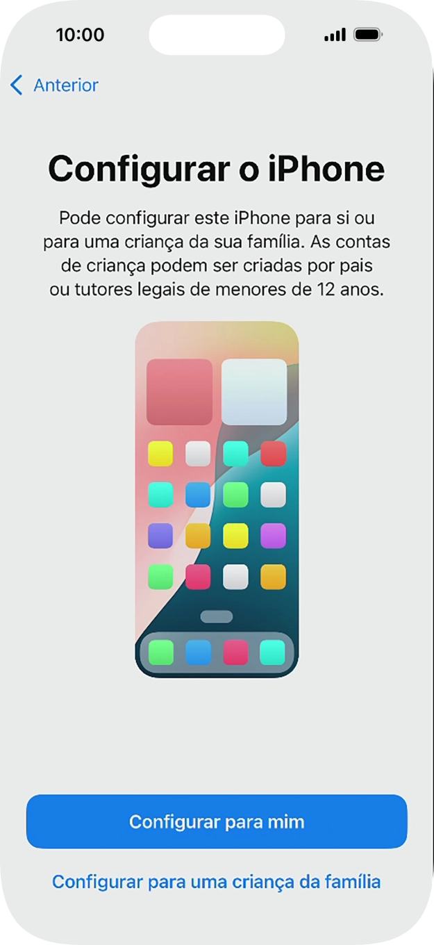 Prima Configurar para mim.