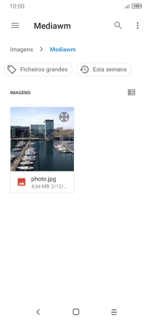 Prima a imagem pretendida.