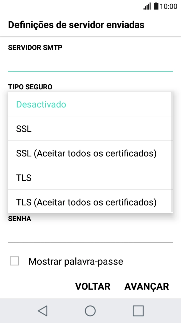 Prima Desactivado para desativar a função.