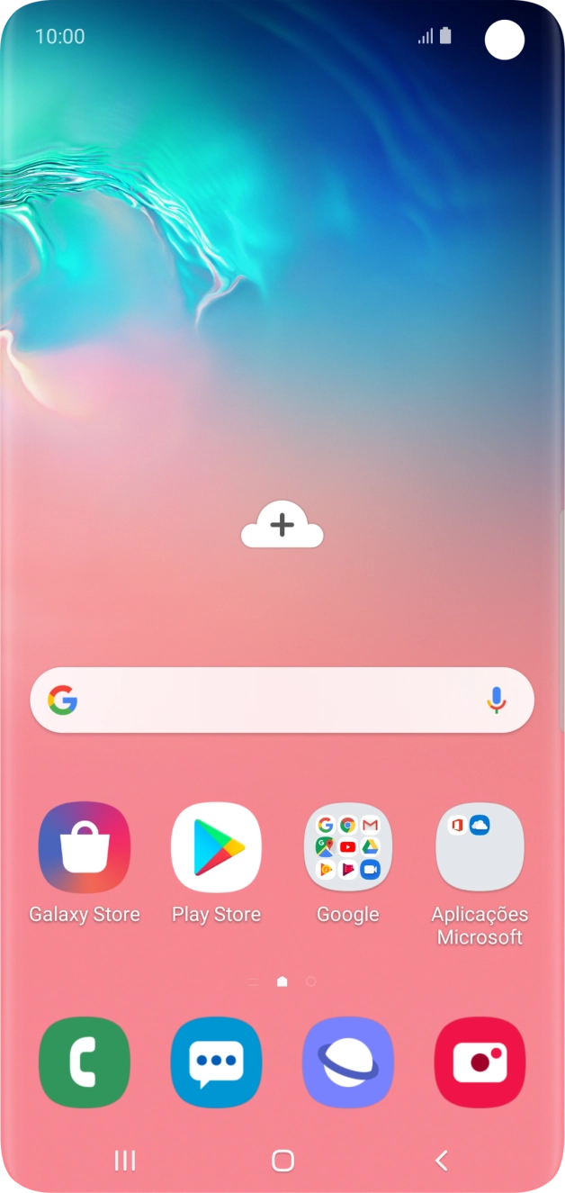 Prima o ícone de telefone.