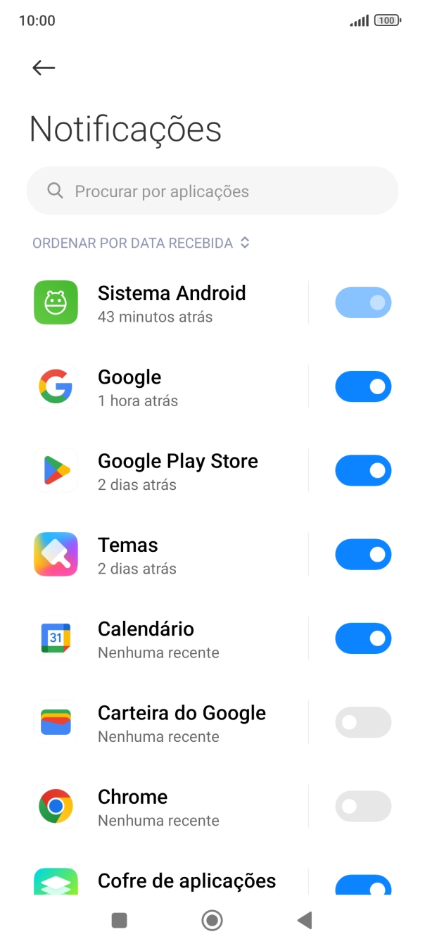 Prima a app pretendida.