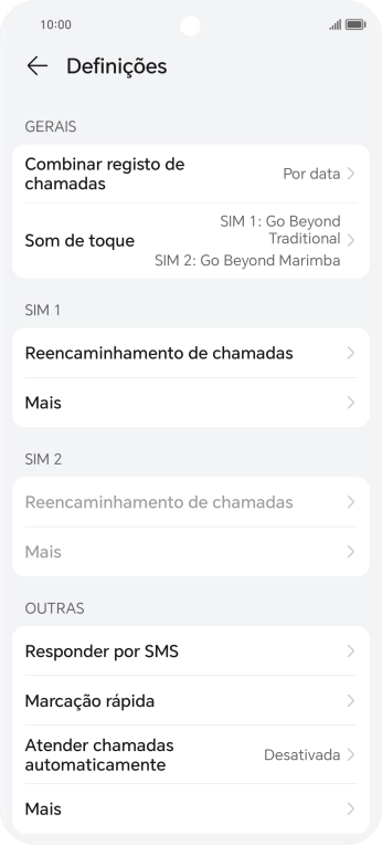 Prima Reencaminhamento de chamadas.
