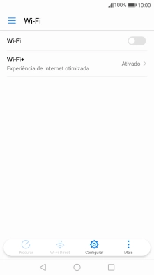Prima Wi-Fi para ativar a função.