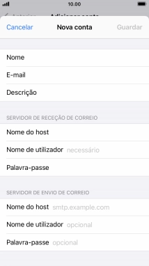 Prima Nome de utilizador e introduza o nome de utilizador da sua conta de e-mail.