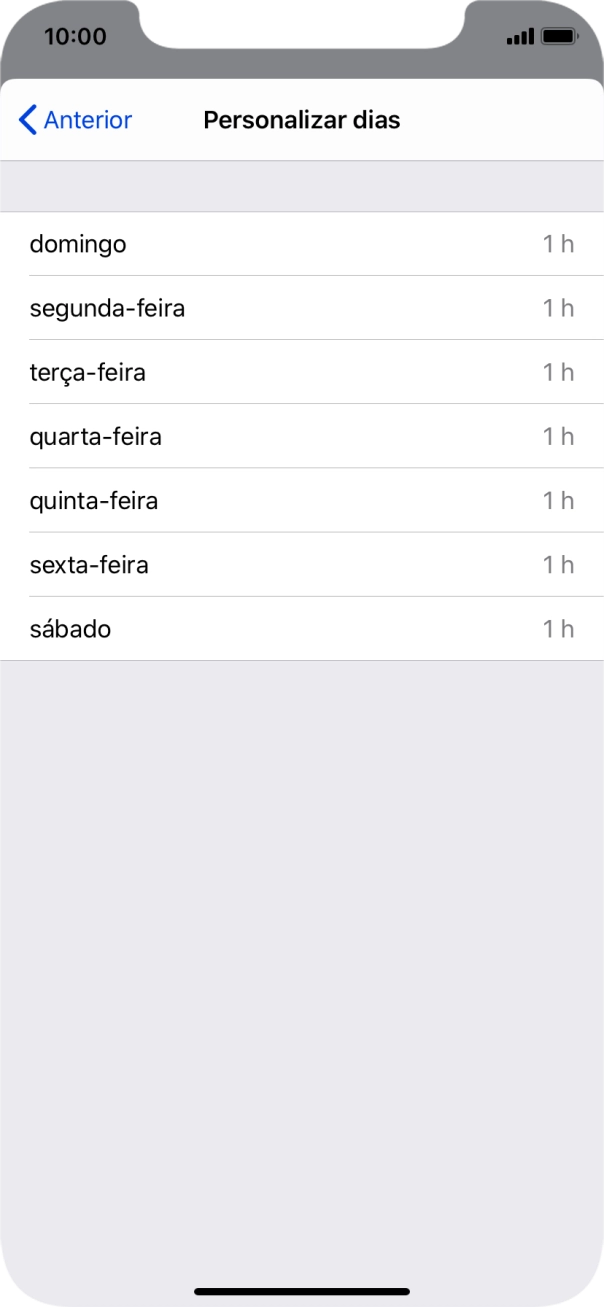 Prima os dias pretendidos.