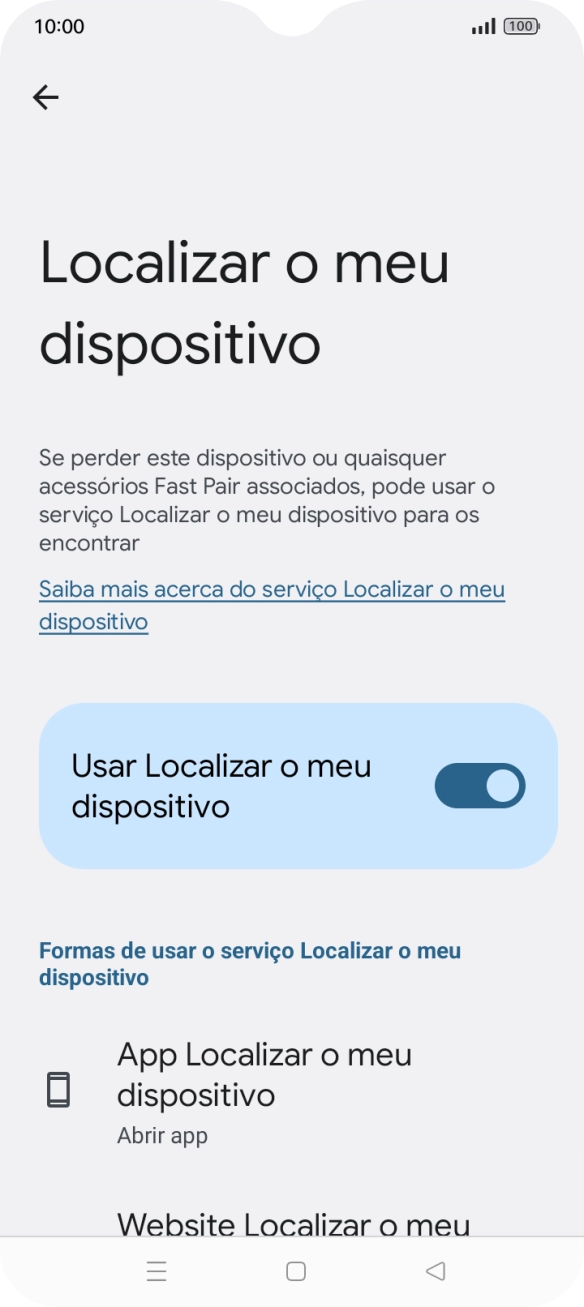 Prima a tecla de início para terminar e voltar ao ecrã inicial.