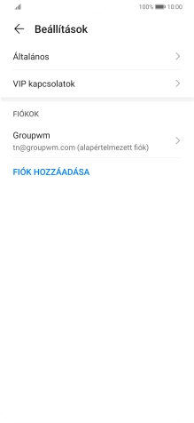 Kattints a kívánt e-mail-fiókra.