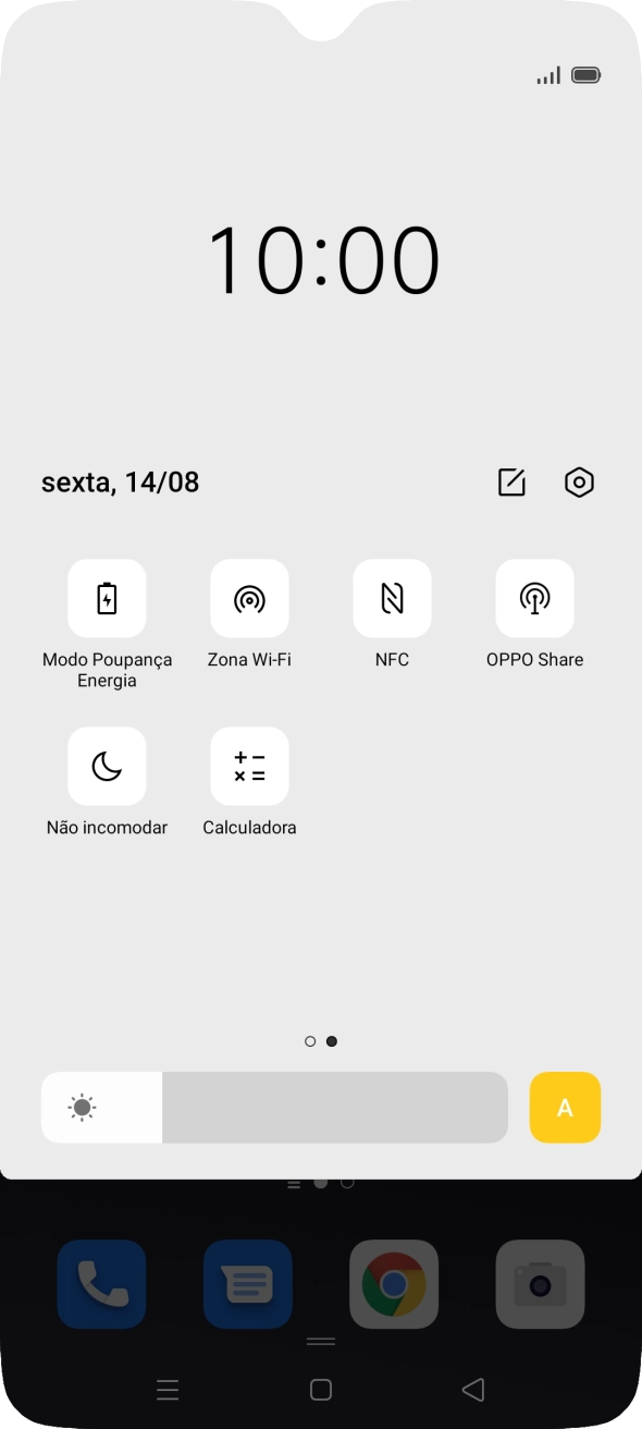 Prima Modo Poupança Energia para ativar a função.