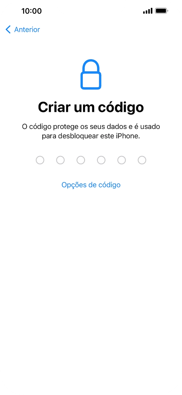 Prima Opções de código.