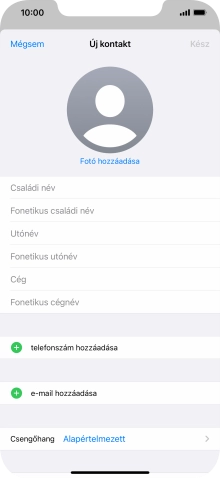 Kattints a Családi név mezőre, és írd be a kívánt vezetéknevet.