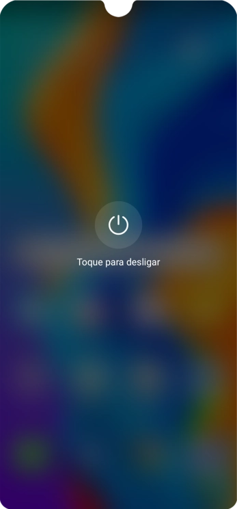 Prima Toque para desligar.