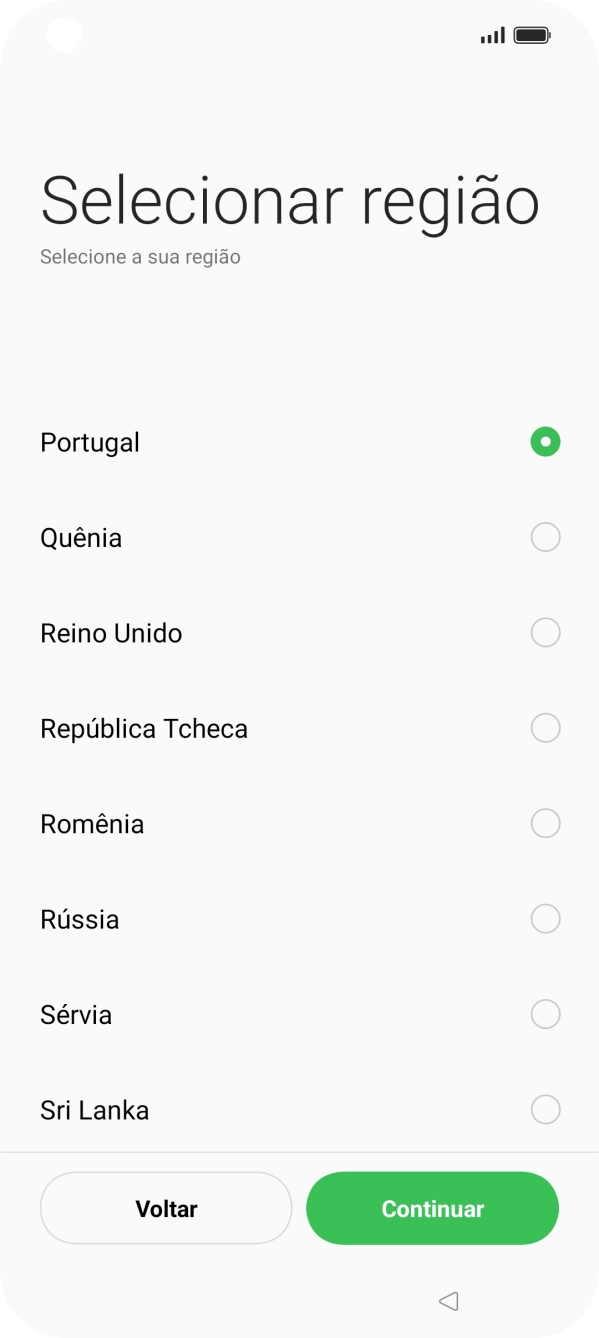 Prima o país pretendido.
