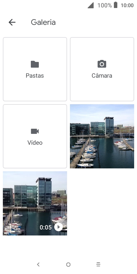 Prima Pastas e vá até à pasta pretendida.