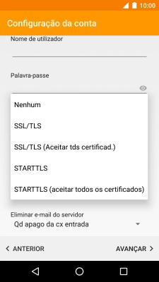 Prima Nenhum para desativar a função.