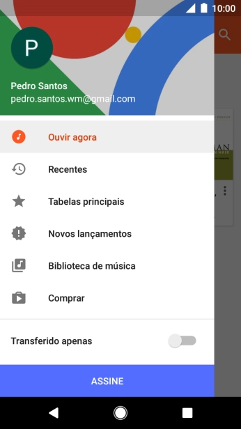Prima Biblioteca de música e dirija-se ao ficheiro de música pretendido.