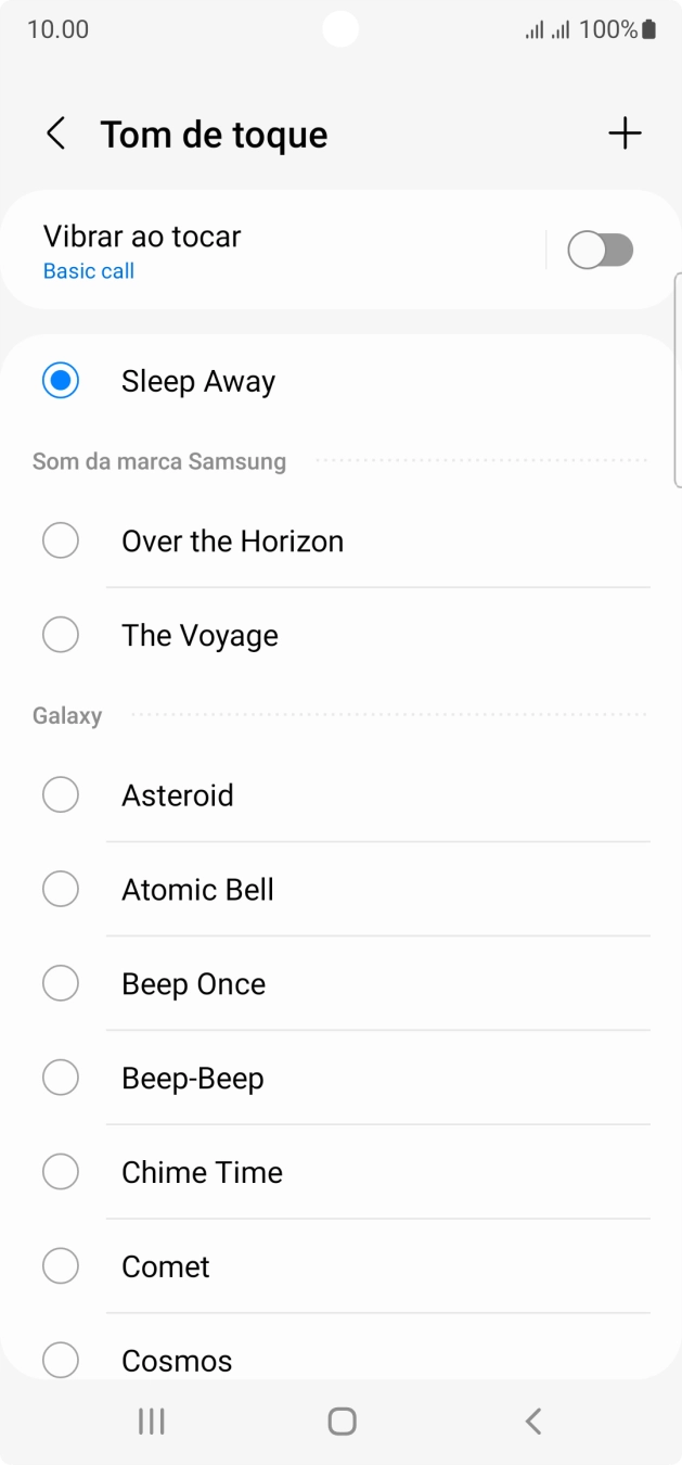 Prima a tecla de início para terminar e voltar ao ecrã inicial.
